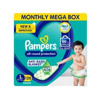 ราคา Pampers All round Protection Pants Anti Rash diapers Lotion with Aloe Vera (16341575213)