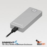 ราคา SABRENT Thunderbolt 3 Certified M 2 NVMe SSD Tool Free Solid Aluminum Enclosure EC T3NS กล่องใส่ SSD NVME (19158688253)