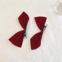 ราคา แฟชั่นเกาหลีโบว์กำมะหยี่กิ๊บเชือกคาดผม 2022 ใหม่สีแดงคาดผมปีใหม่เครื่องประดับผม (17338994591)