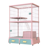 ราคา PetStern กรงแมวพับได้กรงแมวพรีเมี่ยม กรงแมวคอนโด4ชั้นกรงแมว3 ชั้น ขนาดใหญ่ พร้อมช่องกระบะทรายแมวและลิ้นชักในตัวไม้แมวตลก คอนโดแมว (20464794952)