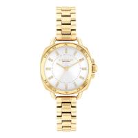 ราคา COACH watch 14504153 28mm ladies quartz silver gold (20824568066)