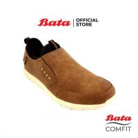 ราคา Bata COMFIT MENS CASUAL รองเท้าลำลองชาย หนังเทียม แบบสวม สีน้ำตาล รหัส 8514661 สีดำ รหัส 8516661 Mencasual Fashion (1375874191)