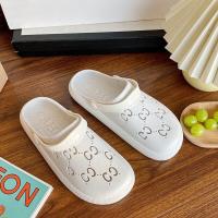 ราคา ส่งเร็วพิเศษ รองเท้าหัวโต กุชชี่ พื้นนุ่ม ยางEVA รองเท้าแตะ รองเท้าผู้หญิง รองเท้าแตะGG รองเท้าเสริมส้น รูปถ่ายสินค้าจริง ส่งจากไทย (20872211086)