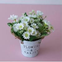 ราคา กระถางวินเทจพร้อมดอกไม้ปลอม น่ารักสดใส สูง23cm (6472692457)