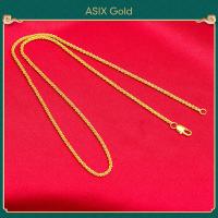 ราคา ASIX GOLD สร้อยคอทองคำ 24K สำหรับผู้หญิง สร้อยคอทองคำเรียบง่ายแฟชั่นเกาหลี หลายสไตล์ ไม่ดำ ไม่ลอก (14902963788)
