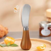 ราคา pirit มีดหั่นเนยขนาดเล็กมีดหั่นชีสแบบตั้งสร้างสรรค์มีดหั่นเนยมีดหั่นสลัดมีดสแตนเลสด้ามไม้ (20382133786)