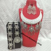 ราคา เซ็ตเครื่องประดับตกแต่งชุดพื้นเมืองล้านนาต่างๆ สีรมดำสวยๆ สินค้าพร้อมจัดส่งจากประเทศไทย (20582157134)