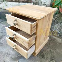 ราคา Nisa ตู้เก็บเอกสาร ตู้สำนักงานไม้สัก ตู้ข้างเตียง 3 ชั้น ฐานทึบ 43x48x56 CM ตู้หัวเตียง ไม้สักเกรดดีที่สุด งานดิบไม่ทำสี มีรับประกัน (20391729338)