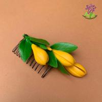 ราคา หวีสับดอกไม้ เครื่องประดับผม งานดินปั้น (7819940166)