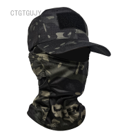 ราคา ฝาครอบหมวก Seluruh Wajah ไหมพรมลายพรางผู้ชาย CTGT เดินป่ากลางแจ้งหมวกกันแดดหมวกเบสบอลหมวกแสน็ปแบ็คสำหรับผู้ชาย (18279907467)