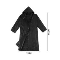 ราคา Jacket Rain Waterproof Women Trench Coat Long Men Black (20795515817)