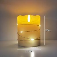 ราคา เทียนอิเล็กทรอนิกส์ เทียน LED แสงสีส้ม เปลวไฟพลิ้วไหวสะเหมือนจริง เทียนประดับ (20210280678)