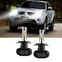 ราคา สำหรับ Mitsubishi L200 Strada ENDEAVOR 2000 2006 ไฟฉายคาดศีรษะ H4ไฟ LED ไฟหน้ารถไฟหน้าอัตโนมัติ6000K แสงสีขาว (8473326378)