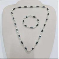 ราคา สร้อยคอและสร้อยข้อมือนิลแท้จากเมืองกาญจน์ นิลแท้ก้านไม้ขีดขนาด 4 mm ชุบทองและชุบเงิน (16423135825)