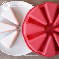 ราคา แม่พิมพ์เค้กสามเหลี่ยม 8 ช่อง พิมพ์ซิลิโคนทำขนม อบ นึ่ง ได้ (523482678)