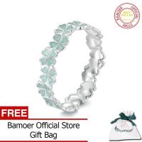 ราคา BAMOER 925เงินสเตอร์ลิงแหวนใบโคลเวอร์สี่ใบมิ้นท์สีเขียวแหวนเครื่องประดับเถาวัลย์ของขวัญสำหรับผู้หญิง BSR500งานปาร์ตี้ (20478728176)