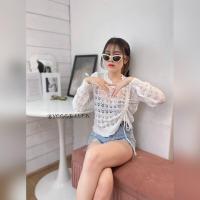 ราคา SpinnyHouse เสื้อไหมพรมถัก เสื้อเกาหลี เสื้อไปทะเล แซ่บสุด ใส่คู่กับสายเดี่ยวก็เริ่ด เสื้อคลุม เสื้อลูกไม้ รุ่น ทิมา (18326293052)