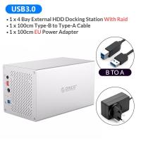 ราคา ORICO Multi Bay 3 5 Aluminium HDD Docking Station SATA To USB3 0 HDD Enclosure Honeycomb Cooling With 7 Raid Mode (16535548151)
