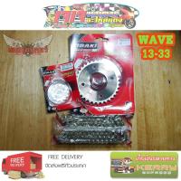 ราคา ชุดโซ่สเตอร์WAVE110I สเตอร์รถเวฟ125 เลส 13 33 106 OSAKI เบอร์ 420 มอเตอร์ไซค์ WAVE125 รุ่นเก่า WAVE110i รุ่นเก่า MSX125 WAVE100S U BOX โซ่สเตอร์เวฟ110i (402592158)