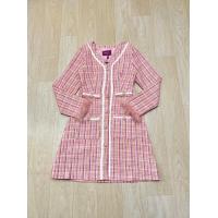 ราคา ป้าย Chalita เดรสสั้นงานผ้าทวืต แต่งขนนกปลายแขนเรียบหรูดูแพง (21289265492)