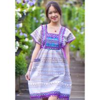 ราคา ชุดดอย ชุดเดรส ชุดพื้นเมือง ชุดผ้าฝ้ายพิมพ์ลาย ทรงเกาหลี สวยน่ารัก ตอนรับหน้าหนาว (19950421588)