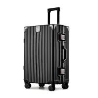 ราคา กระเป๋าเดินทางอะลูมิเนียม Premium Frame Aluminium เฟรมสีดำ ระบบล็อคมาตราฐาน วัสดุPC กระเป๋าเดินทาง รุ่น M200 (19086993209)