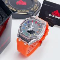 ราคา นาฬิกาผู้ชาย นาฬิกา ผู้ชาย นาฬิกาข้อมือ D ziner นาฬิกากันน้ำ นาฬิกาแบรนด์แท้ ทรง 8 เหลี่ยม สายนาฬิกา ยางเรซิน หน้าปัด 45 มม มี 6 สี (18896872744)