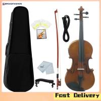 ราคา Broadfashion 4 4 Electro Acoustic EQ Violin Fiddle Kit Solid Matte Finish Spruce Face Board 4 String With Case Cable Violin Rosin (21046225854)