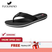 ราคา FUGUINIAO ชายฤดูร้อนสีดำ ยางขาว Flip Flop SPR030 ขนาดมาตรฐาน (8276217541)