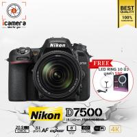 ราคา Nikon Camera D7500 Kit 18 140 mm F3 5 5 6 G ED VR แถมฟรี LED Ring 10นิ้ว รับประกันร้าน icamera gadget 1ปี (2731448950)