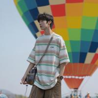 ราคา FARUILINE STORE เสื้อยืด oversize เสื้อยืดลายทาง สไตล์INS น้ำหนักเบาและระบายอากาศไดี ขนาดใหญ่ กว้างขวาง สไตล์ลำลอง แบบเกาหลี (19079335215)