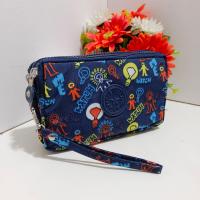 ราคา กระเป๋าคล้องมือขนาด7นิ้วมี3ช่องซิปใส่เงินแบงก์พันไม่ต้องพับใส่กระเป๋าใบสั้นและมือถือขนาดใหญ่ได้ (19858713967)