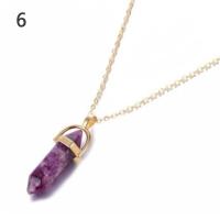 ราคา สร้อยคอไหปลาร้าหินคริสตัลธรรมชาติ Gwuqu 1ชิ้นจี้หินภูเขาไฟ (15104420457)