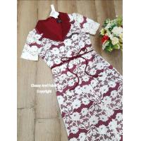 ราคา จั๊มสูทลูกไม้สวยหรู ดูแพง ชุดไปงาน ชุดออกงาน ชุดสาวอวบXL (21055540272)