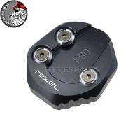 ราคา รถจักรยานยนต์ Kickstand Extension Pad ตัวขยายสำหรับตั้งด้านข้างสำหรับ Honda Rebel CMX 300 500 CMX300 CMX500 2017 2018 2019 2020 2021 (8668797444)