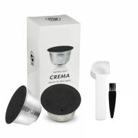 ราคา i Cafilas HR 104 แคปซูลกาแฟแบบใช้ซ้ำได้ Pod Coffee Fillable Nescafe Stainless Steel Crema Maker Cups For Nescafe Dolce Gusto Lumio Machine EDG LUMIO DG325EDG305 Mini MeEDGedg 636Stellia (6482466501)