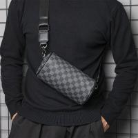 ราคา Zaraอาร์คันซอกระเป๋าผู้ชายใหม่2023อินเทรนด์กระเป๋าสะพายข้างเคสโทรศัพท์มือถือทันสมัยกระเป๋าทรงกระบอกลำลองลายสก๊อตกระเป๋าสะพายผู้ชายเรียบง่าย (20441739963)