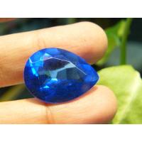 ราคา พลอย BLUE TOPAZ 15X20 มิลลิเมตร 1 เม็ด MM หนักรวม 13 กะรัต รูปหยดน้ำ สีบลูโทพาสย สำหรับตัดสำเร็จ BLUE TOPAZ CULTURE STONE (10871147948)