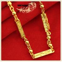 ราคา New Style สร้อยคอ18kของแท้ สร้อย3กษัตย์แท้ ยาว22นิ้ว สร้อยคอใส่พระ สร้อยทองไม่ลอก สร้อยคอทองแท้ สร้อยสองกษัตย์ สร้อยคอทองแท้100 necklace men รูปแบบล่าสุด สไตล์คลาสสิก อวยพรให้โชคด สไตล์คลาสสิก รวย อิน
