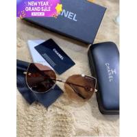 ราคา แว่นกันแดด แว่นตาแฟชั่น แว่นเก็บทรง แว่นตาแฟชั่นผู้หญิง กรอบสีทอง เกรด Hi End อุปกรณ์ครบชุด (16420055398)