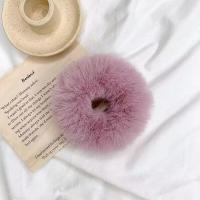 ราคา ยางรัดผมเด็กผญ ยางรัดผมโดนัทติดหูกระต่าย ยางรัดผมประดับขนนุ่ม สีพาสเทล หวาน ยางมัดผม ACFUNY (21168664349)