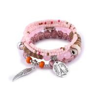 ราคา Boho ชุดสร้อยข้อมือลูกปัดข้าวหลากสีสำหรับผู้หญิงกำไลข้อมือแฟชั่นเครื่องประดับอัญมณีสำหรับปีกเสน่ห์หอไอเฟล (19760876384)