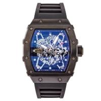 ราคา Hot Sale 2023 new Richard War II Devils automatic non mechanical mens watch high end trendy barrel type silicone leisure men (19426704089)