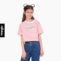 ราคา WRANGLER KIDS เสื้อยืดแขนสั้นเด็กผู้หญิง คอลเลคชั่น Celebrate ทรง CROPPED รุ่น WK F523GTSSN31 (21024387036)