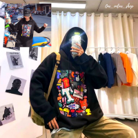 ราคา SS09 ดุ๊กดิ๊ก แมสก์ สเวตเตอร์ เสื้อโค้ท เสื้อฮู้ดแฟชั่น เสื้อฮู้ดแขนยาวพิมพ์ลายทรงหลวม เสื้อฮู้ดแขนยาว สไตล์แฟชั (6570842010)