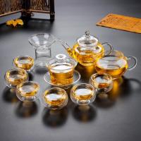 ราคา ชุดกาชงชาแบบแก้วใส สินค้าในชุดมี กาแก้วใส แก้วสองชั้น แก้วพักชา ที่กรองชา แก้วชา Gaiwan (20420840824)