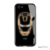 ราคา Hontinga VIVO V7 กรณีส่องสว่างเวนเจอร์สมหัศจรรย์ซูเปอร์ฮีโร่กัปตันอเมริกาไอรอนแมนกรณีเรืองแสงในที่มืดกระจกนิรภัยกลับปลอกปก (715646526)