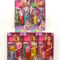 ราคา ตุ๊กตาบาร์บี้ ข้อต่อ กล่องชมพู รุ่น 256 พร้อมชุด 10 (1188070969)