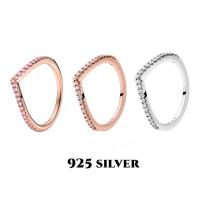 ราคา พร้อมส่งจากกรุงเทพ Pandora แหวน เงิน925 14k แหวนเพชร แหวนแฟชั่น Pandora Timeless sparkling wishing bone ring ของแท้ 100 (17807841627)
