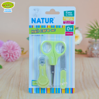 ราคา NATUR เนเจอร์ กรรไกรตัดเล็บเด็กทารกเนเจอร์แพ็ค 3 ชิ้น (7389380680)